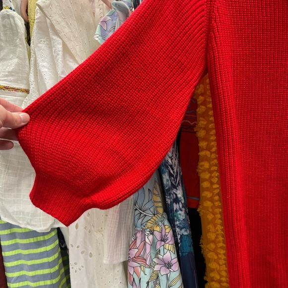 Anthropologie Red Sweater Dress NWOT Size XS - Picture 4 of 7